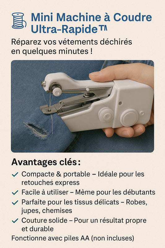🧵 Mini-Machine à Coudre Ultra-Rapide™